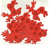 Xmas Reindeer Shape Wooden Shapes